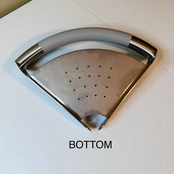 ErgoCornerBar with Ergonomic Soft Grip and Corner Shelf Stainless Steel - Picture 6 of 14